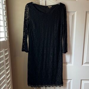Dana Buchman Elegant Black Lace Dress